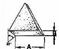Ceramic 22 Degree Angle Cut Triangles - 2